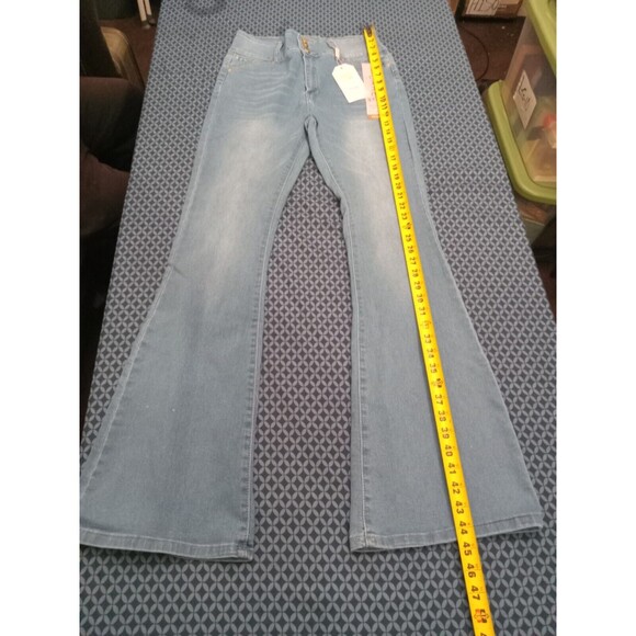 WAIST 31 INCHES SIZE 11 FLARE JEANS STRETCH DENIM PUSH UP 11-3 CTP1201 SZ11 - Picture 8 of 11
